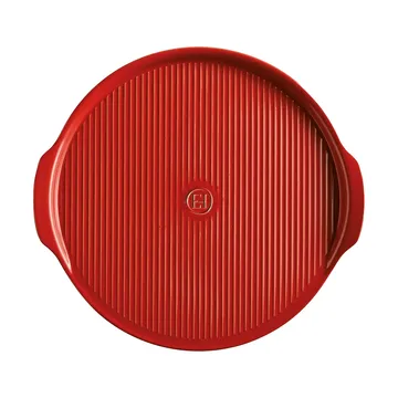 Piedra para pizza Emile Henry estriada Ø40 cm - Rojo - Emile Henry