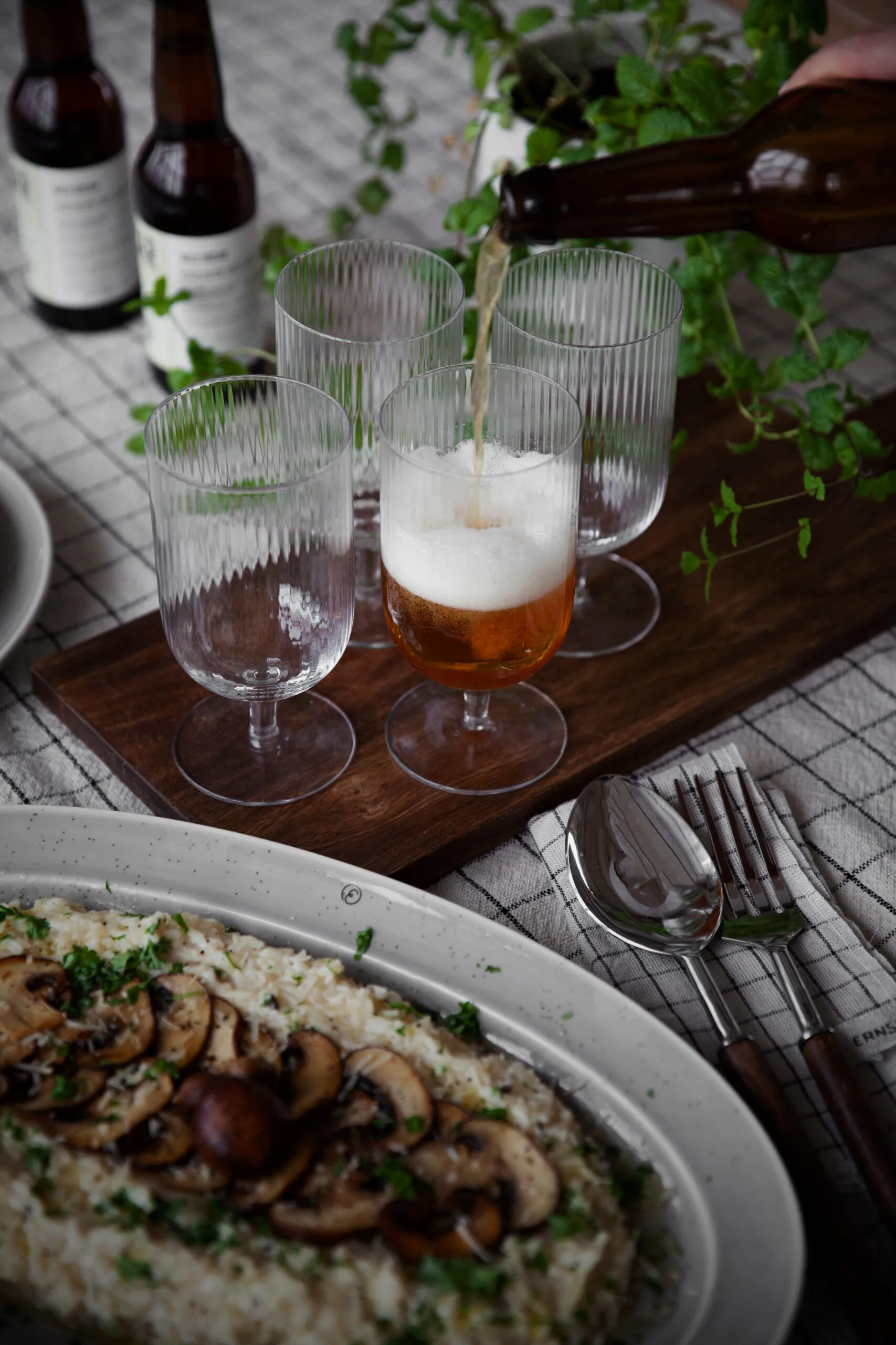 2 Copas de cerveza Ernst con relieve, Transparente ERNST