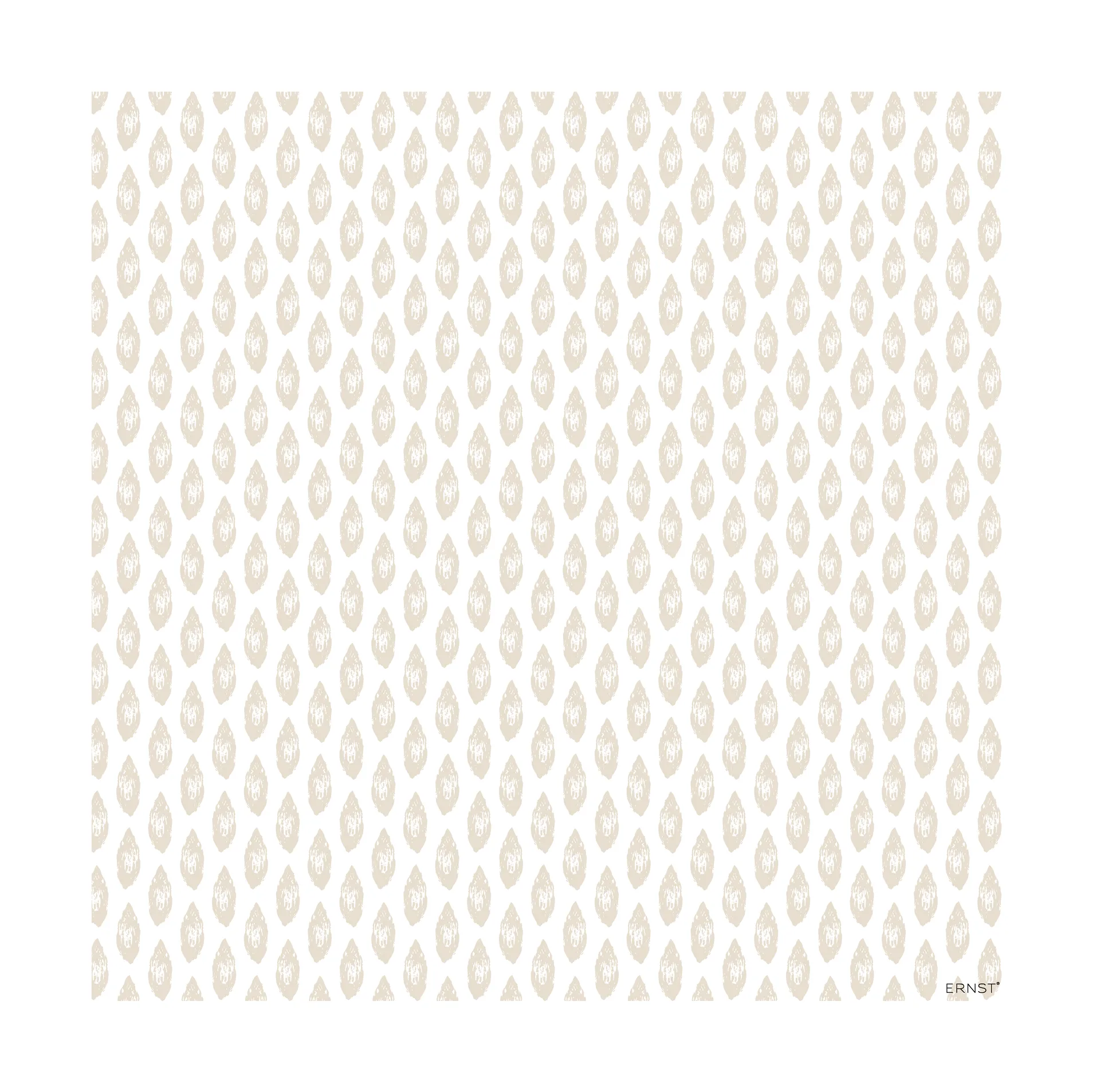 20 Servilletas mandel Ernst 33x33 cm, Blanco-beige ERNST