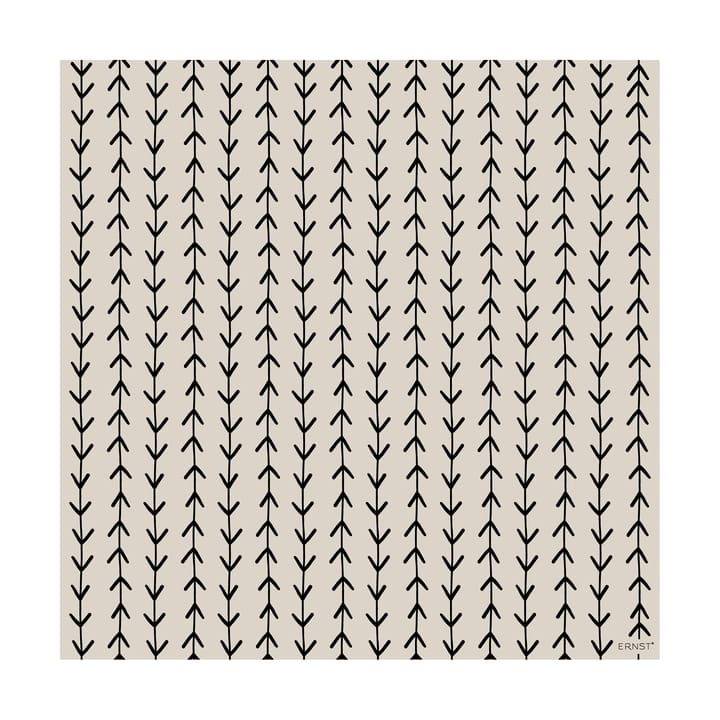 20 Servilletas ranka Ernst 33x33 cm, Beige-negro ERNST