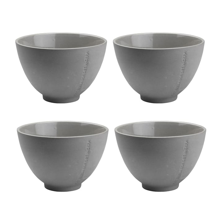 4 Boles con cita Ernst, gris ERNST