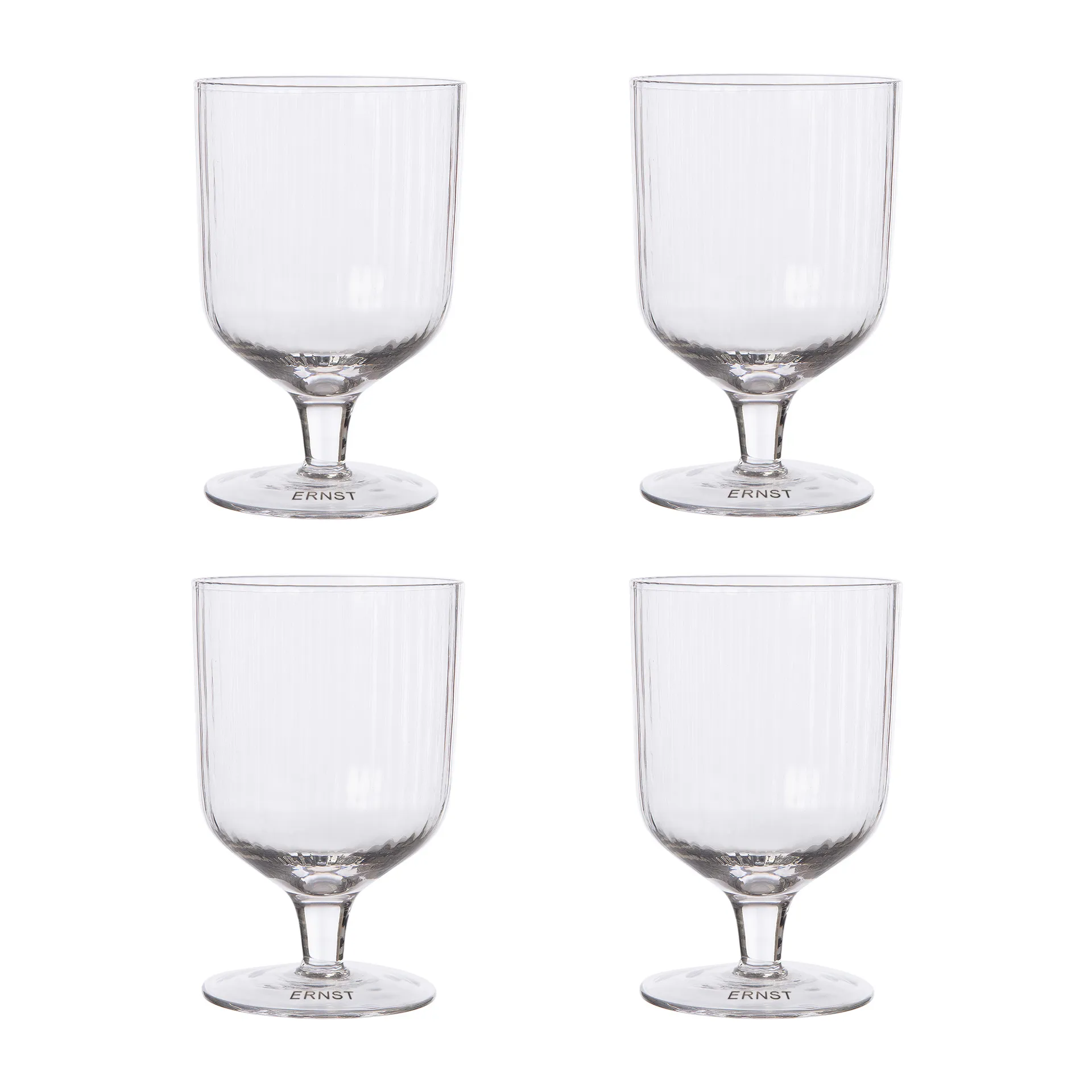4 Vasos con pie Ernst, transparente ERNST