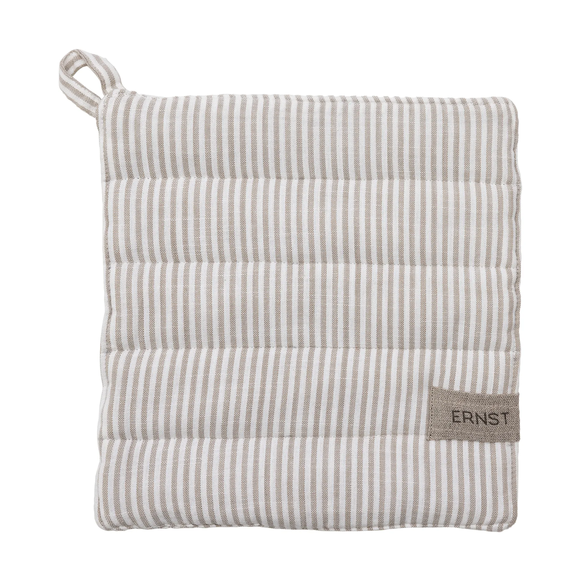 Agarradera Ernst a rayas 23x25 cm, Beige-blanco a rayas ERNST