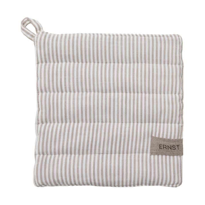 Agarradera Ernst a rayas 23x25 cm - Beige-blanco a rayas - ERNST