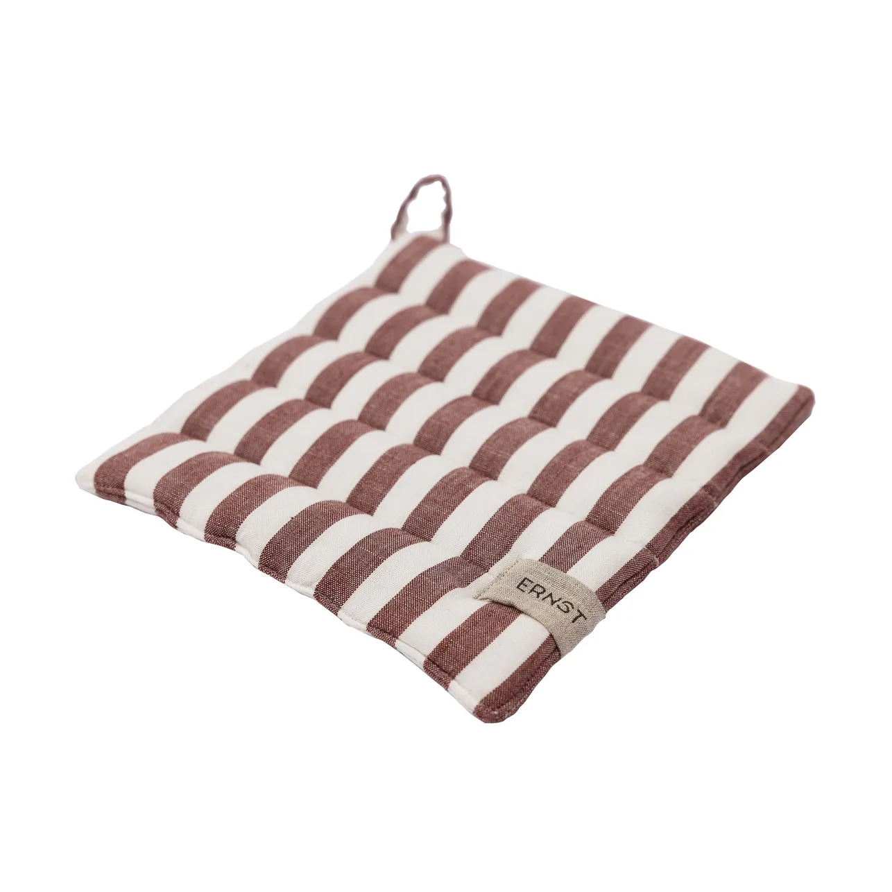 Agarradera Ernst rayas anchas 23x25 cm, Rojo-blanco ERNST