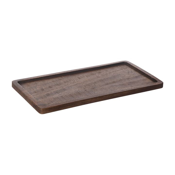 Bandeja de madera Ernst 15x30 cm - marrón oscuro - ERNST