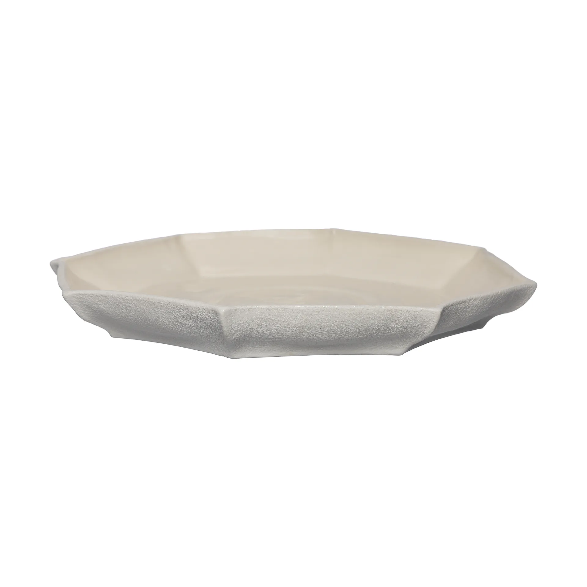 Bandeja de servir Ernst Ø37 cm, Blanco natural ERNST