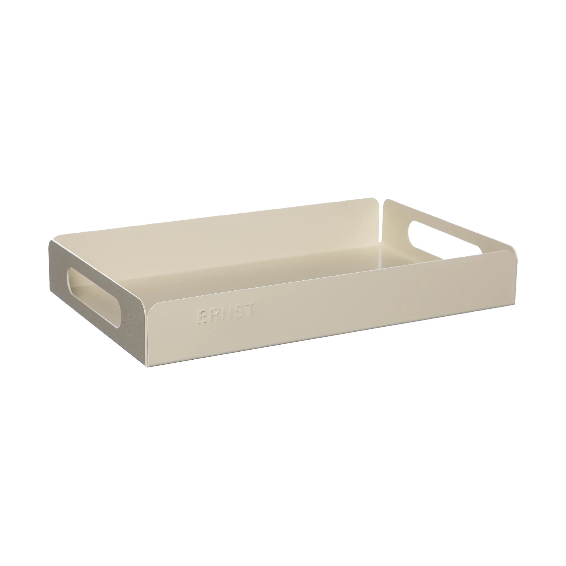 Bandeja metal Ernst 18x28,5 cm, Blanco crema ERNST