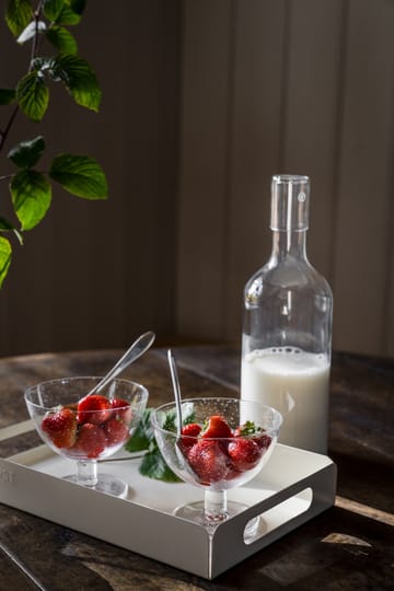 Bandeja metal Ernst 18x28,5 cm - Blanco crema - ERNST