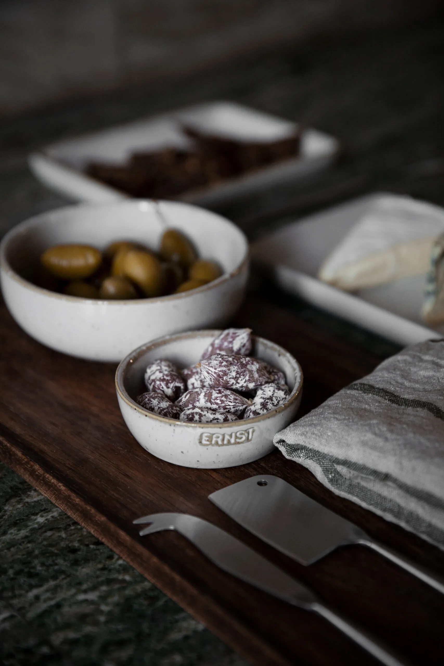 Bol con logo Ernst blanco natural, Ø14 sin logo ERNST