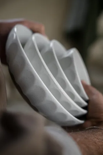 Bol Ernst de gres - Blanco-natural, Ø16 cm - ERNST