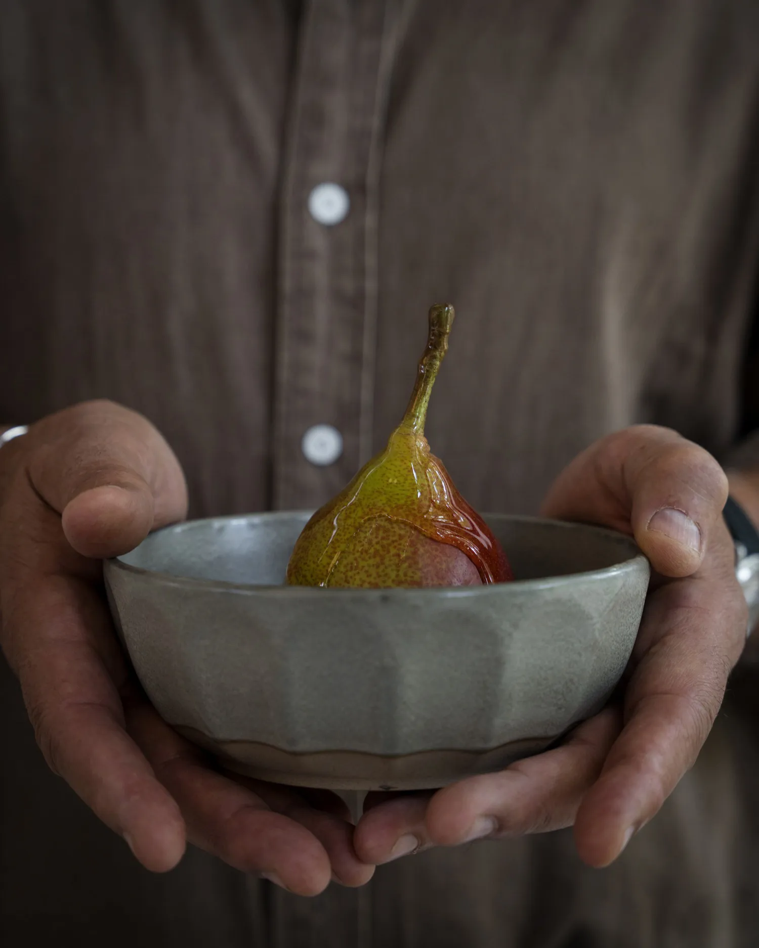 Bol Ernst de gres, Gris-natural, Ø16 cm ERNST