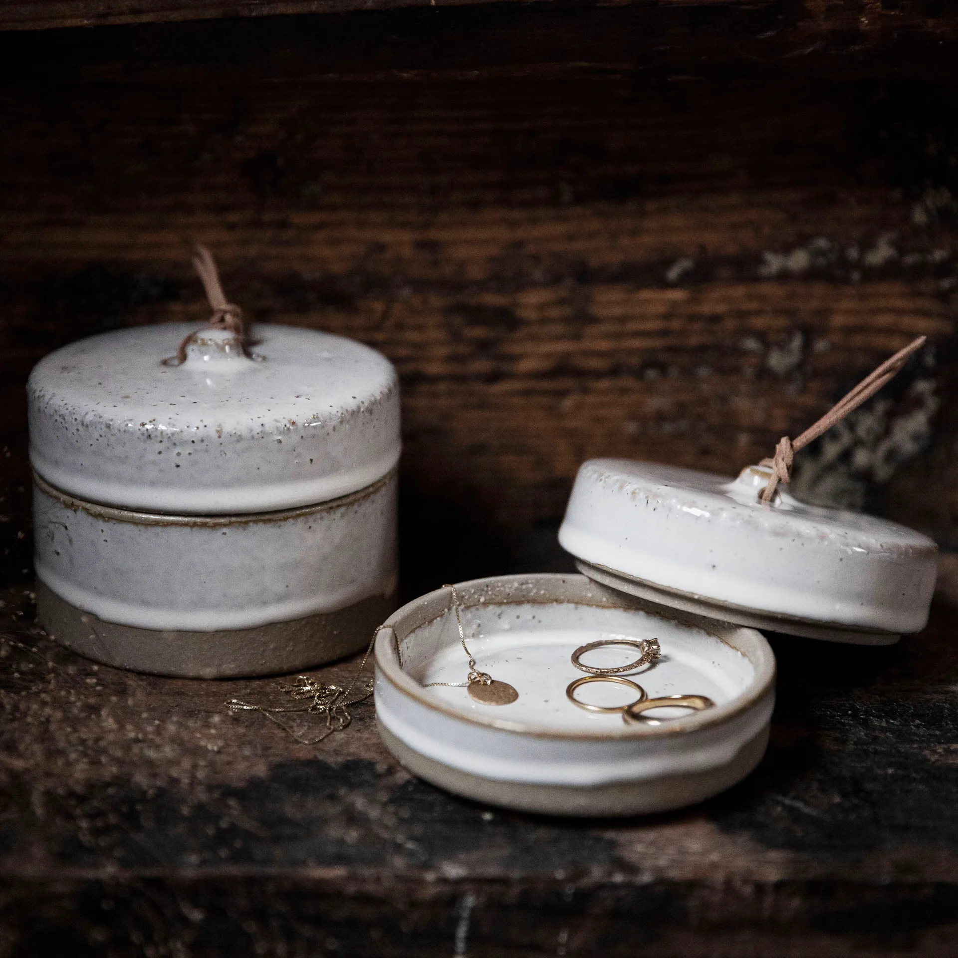 Bote con tapa Ernst natural, 8 cm ERNST