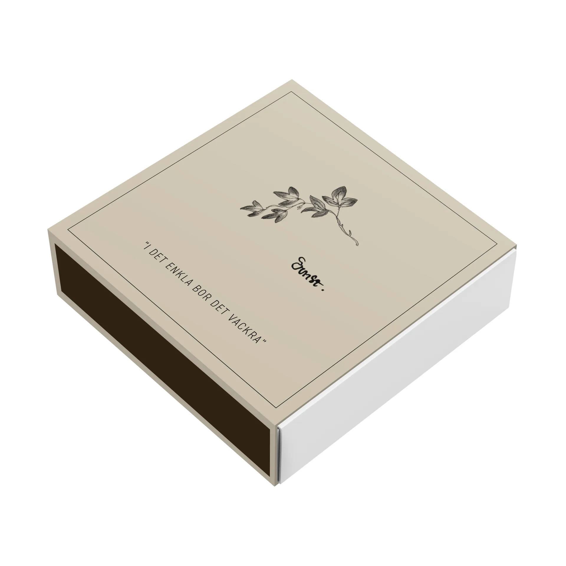 Caja de cerillas Ernst 11x11 cm, Nudo ERNST