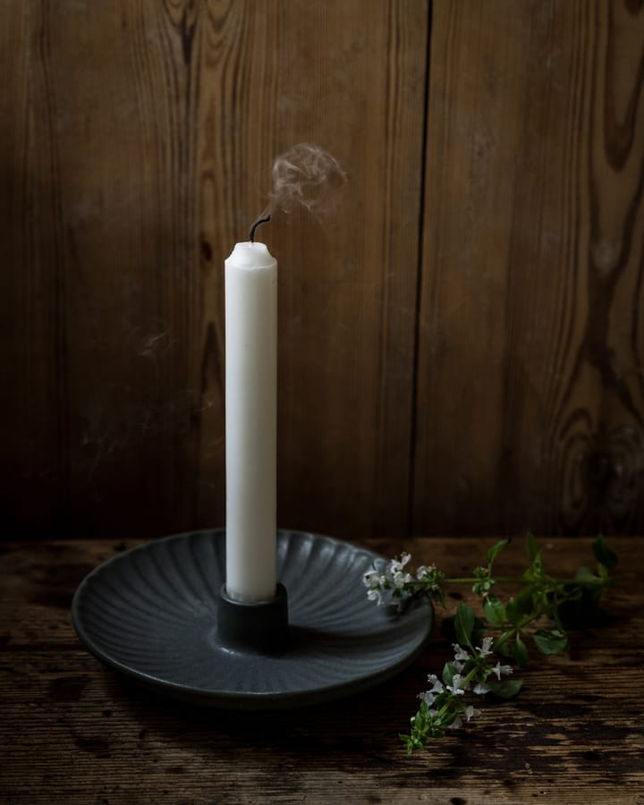Candelabro con plato Ernst, Petrol ERNST