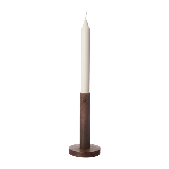 Candelabro de madera Ernst 15 cm - marrón oscuro - ERNST