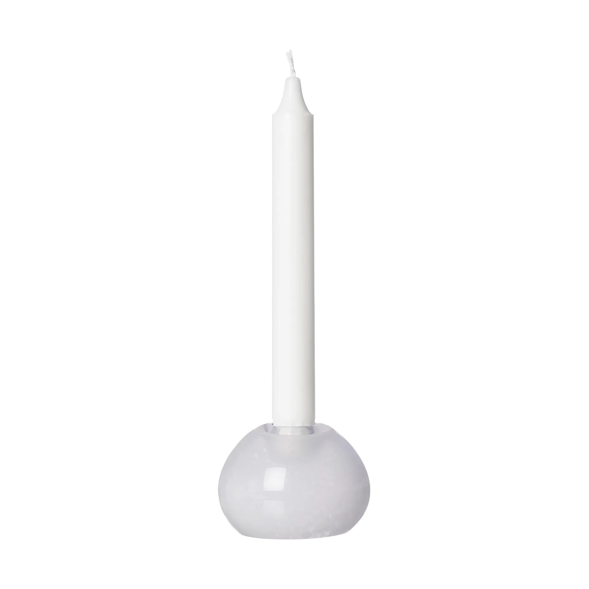 Candelabro de vidrio Ernst Ø7,5 cm, Blanco ERNST