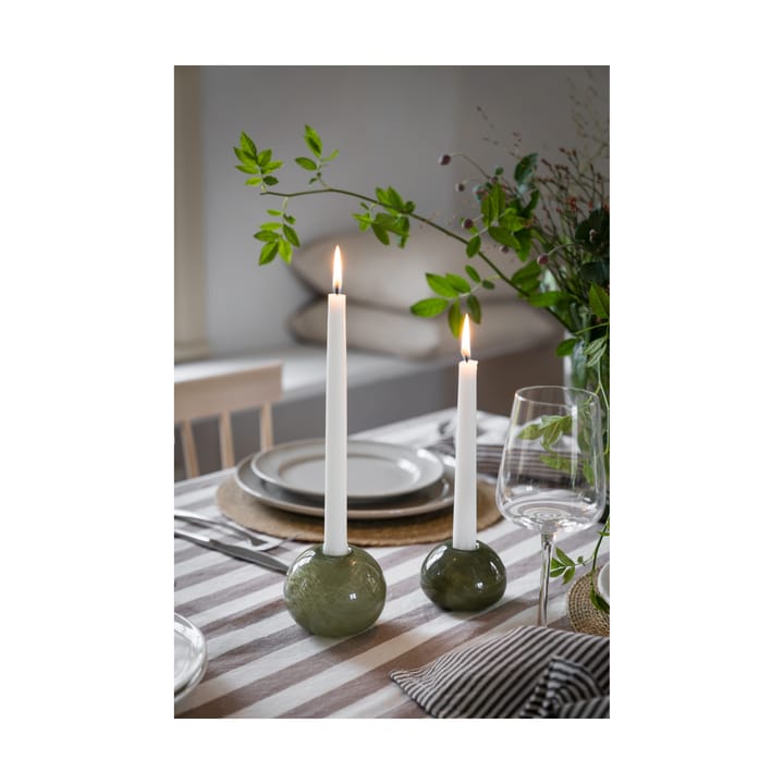 Candelabro de vidrio Ernst Ø9 cm, Verde ERNST