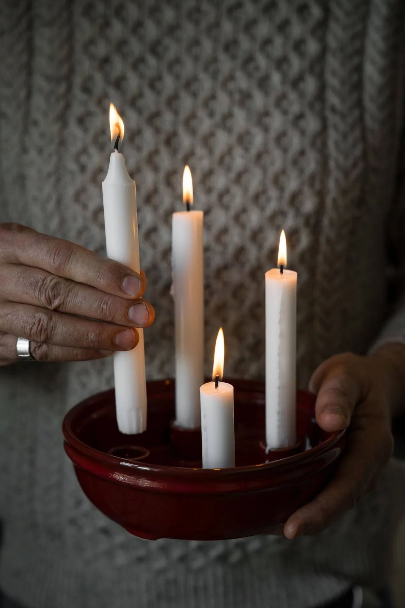 Candelabro Ernst 4 velas, Rojo ERNST