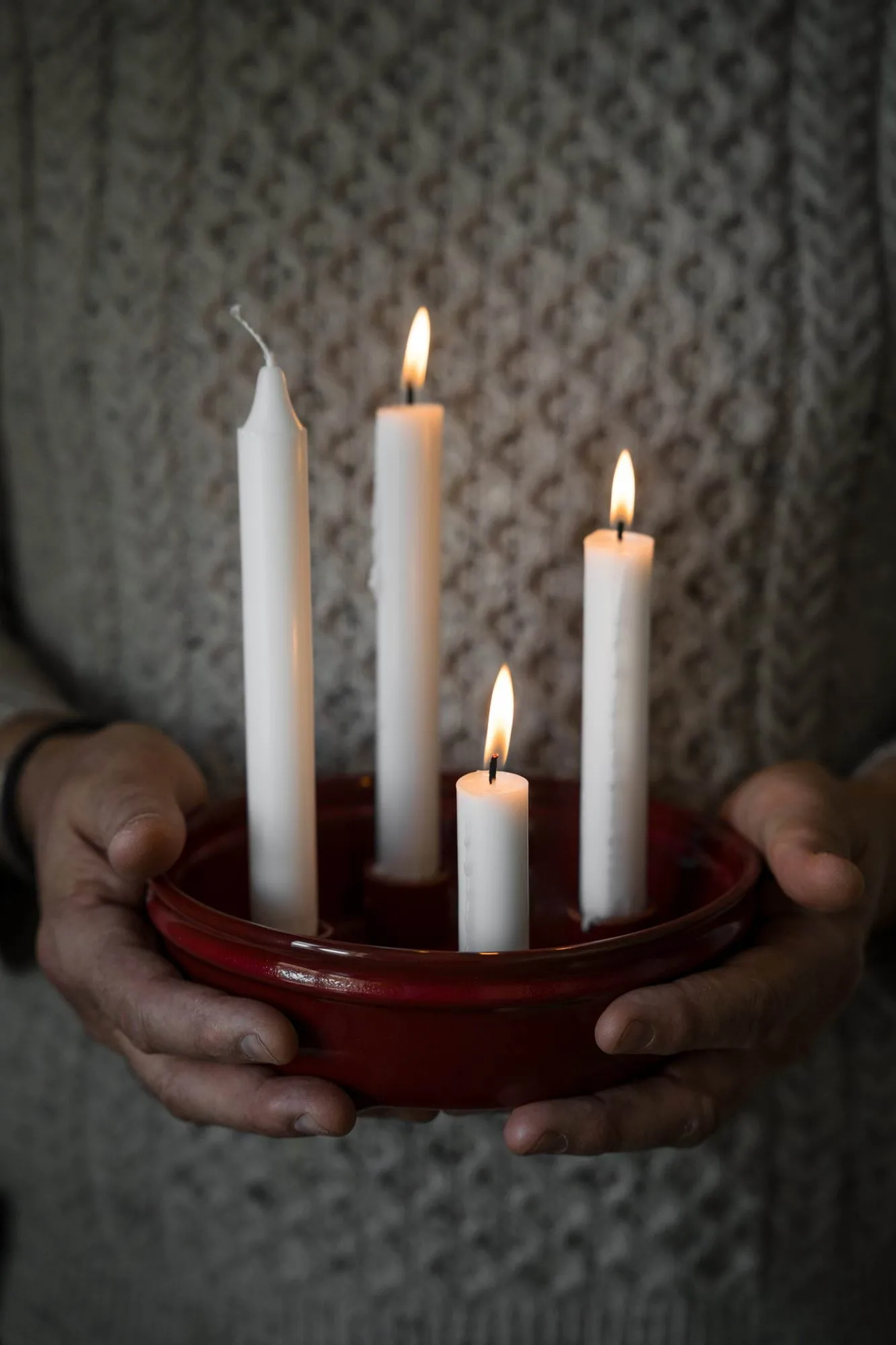 Candelabro Ernst 4 velas, Rojo ERNST