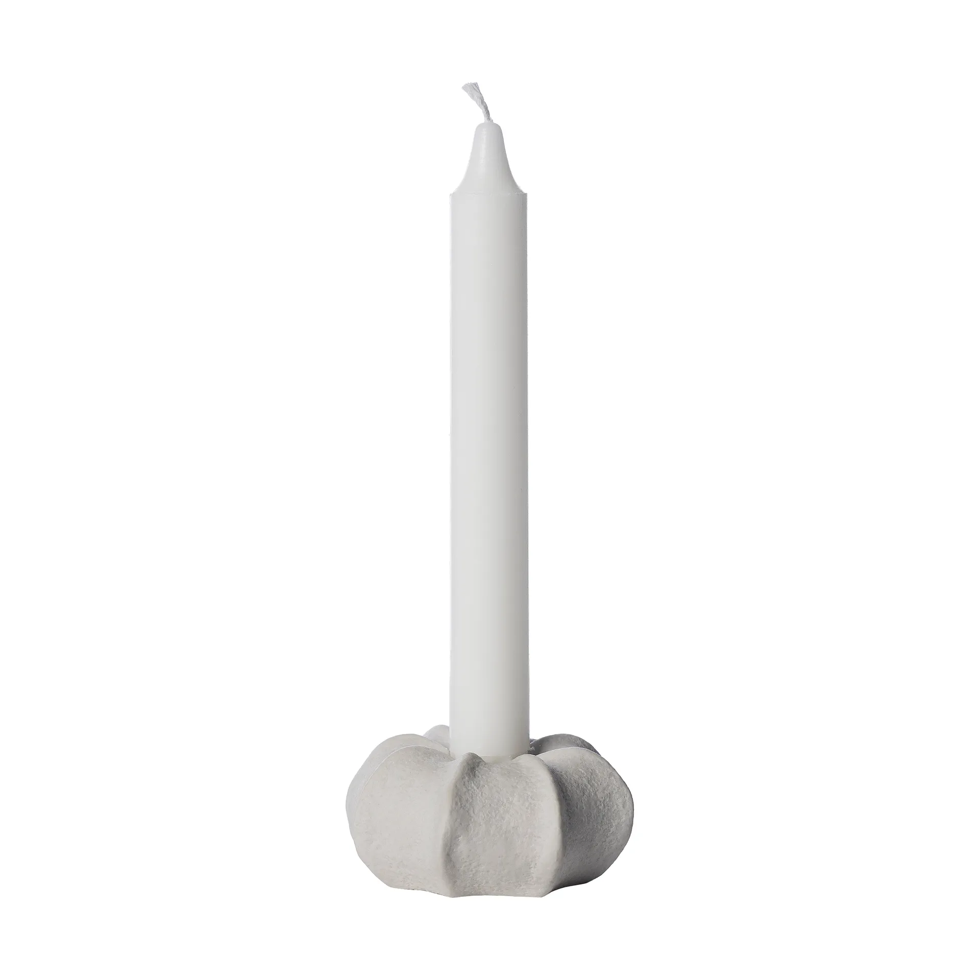 Candelabro Ernst gres Ø7,5 cm, Blanco natural ERNST