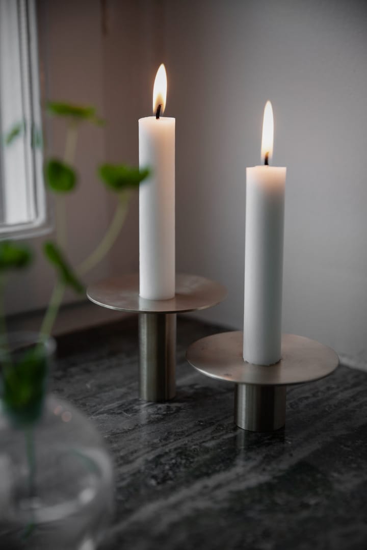 Candelabro Ernst latón cepillado Ø9,2 cm, 7 cm ERNST