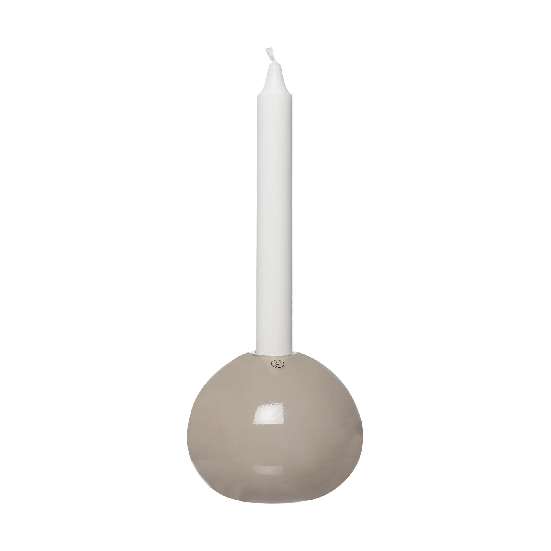 Candelabro Ernst vidrio Ø11 cm, Beige ERNST