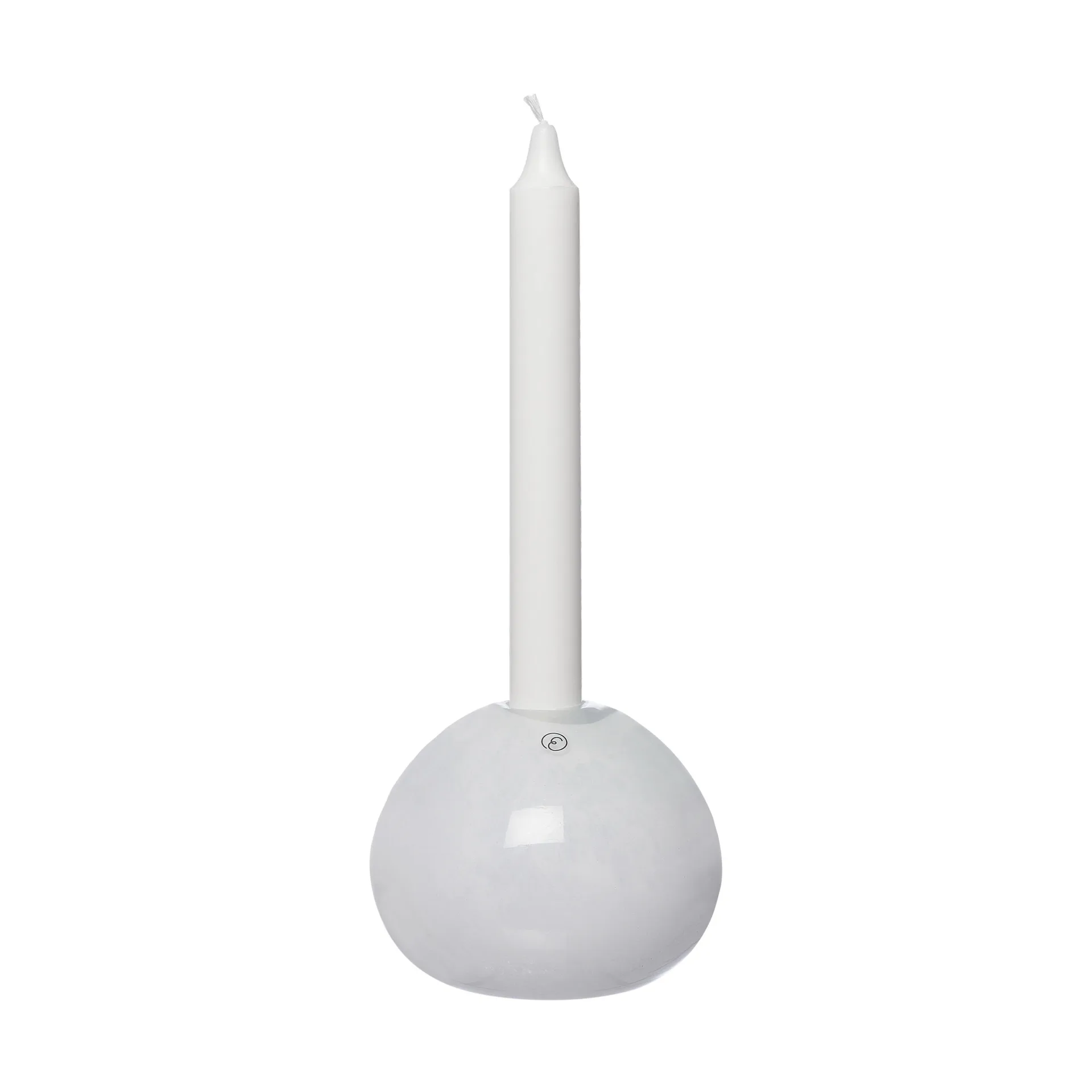 Candelabro Ernst vidrio Ø11 cm, Blanco ERNST
