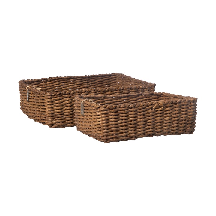 Cesta Ernst 2 piezas - Marrón oscuro - ERNST