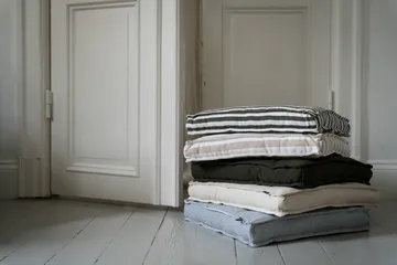 Cojín para asiento Ernst 45x45 cm - Azul y blanco - ERNST