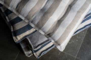 Cojín para asiento Ernst 45x45 cm - Blanco-azul - ERNST