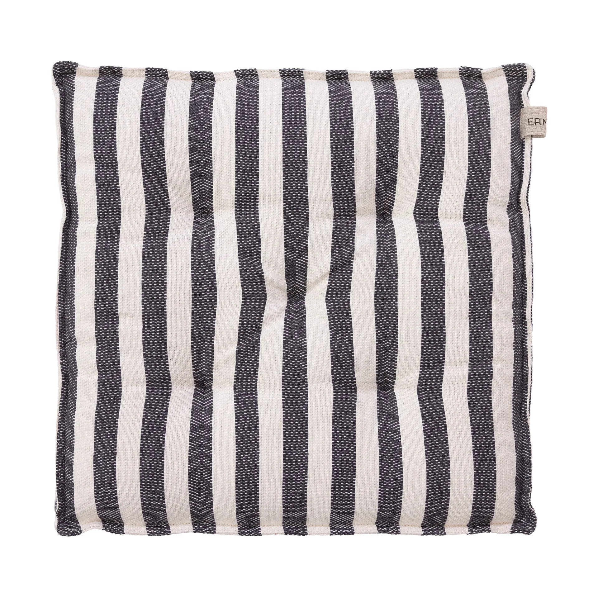 Cojín para asiento Ernst 45x45 cm, Blanco natural-gris oscuro ERNST