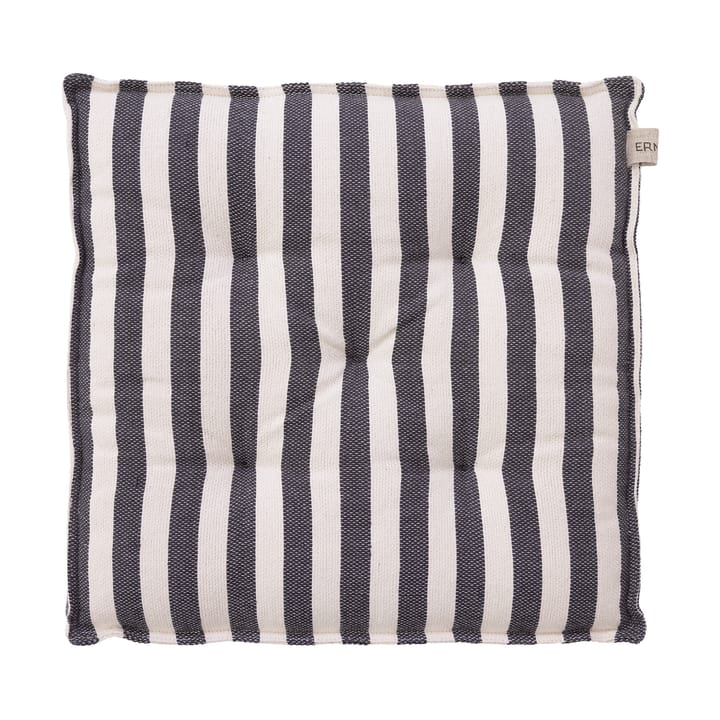 Cojín para asiento Ernst 45x45 cm - Blanco natural-gris oscuro - ERNST