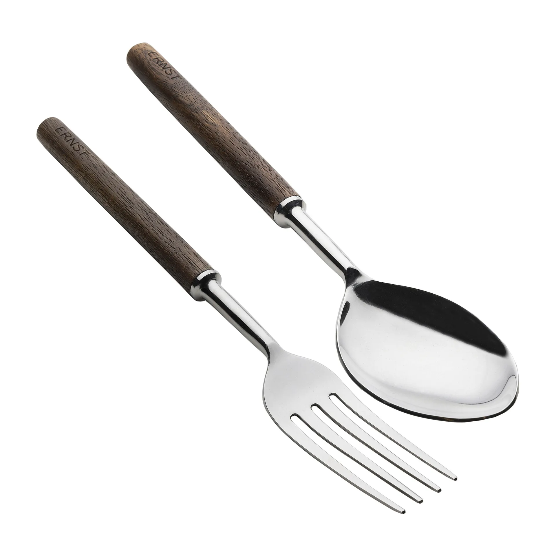 Cubiertos de ensalada Ernst, 2 piezas, Marrón oscuro ERNST