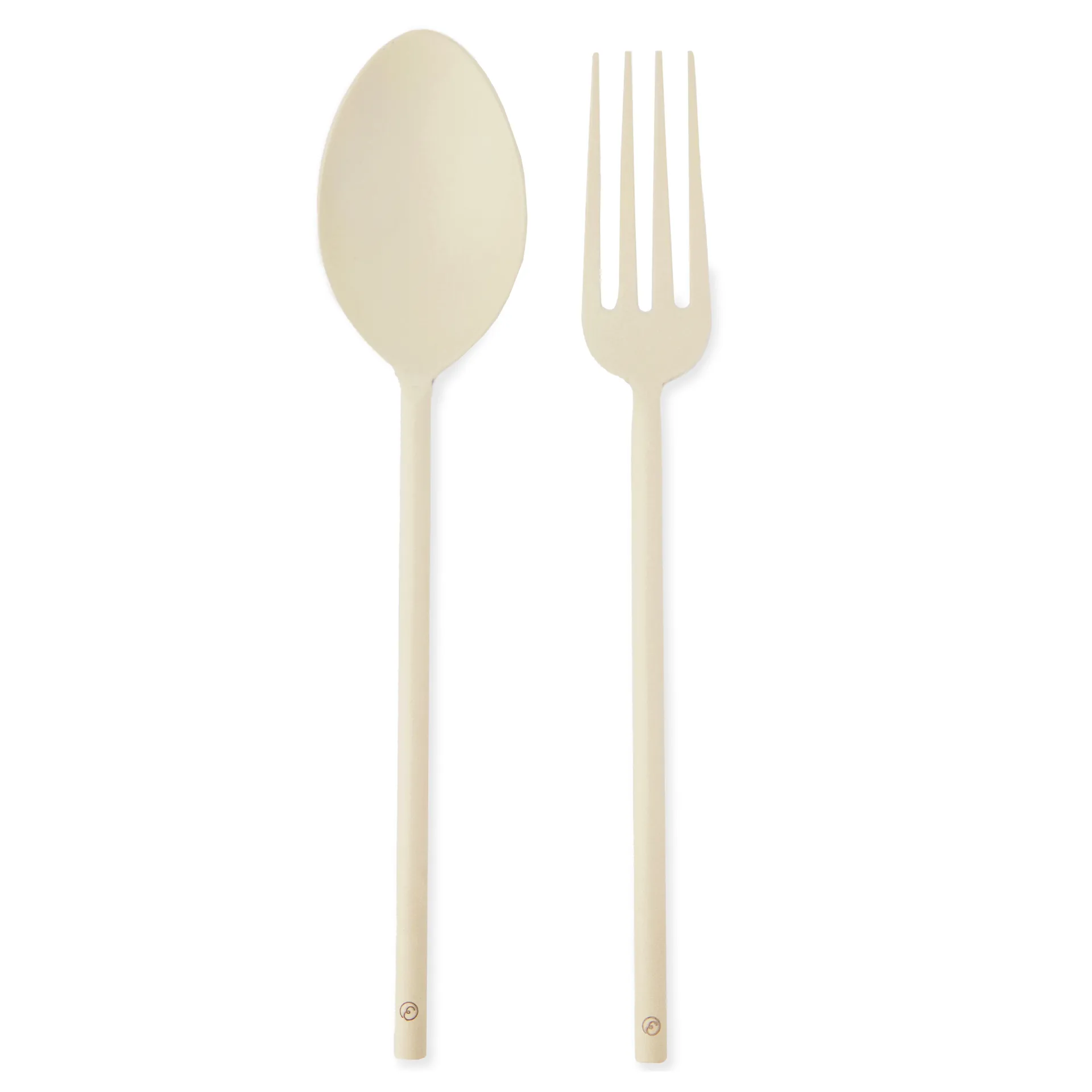 Cubiertos de ensalada Ernst metal, Beige ERNST