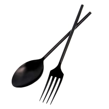 Cubiertos de ensalada Ernst metal - negro - ERNST