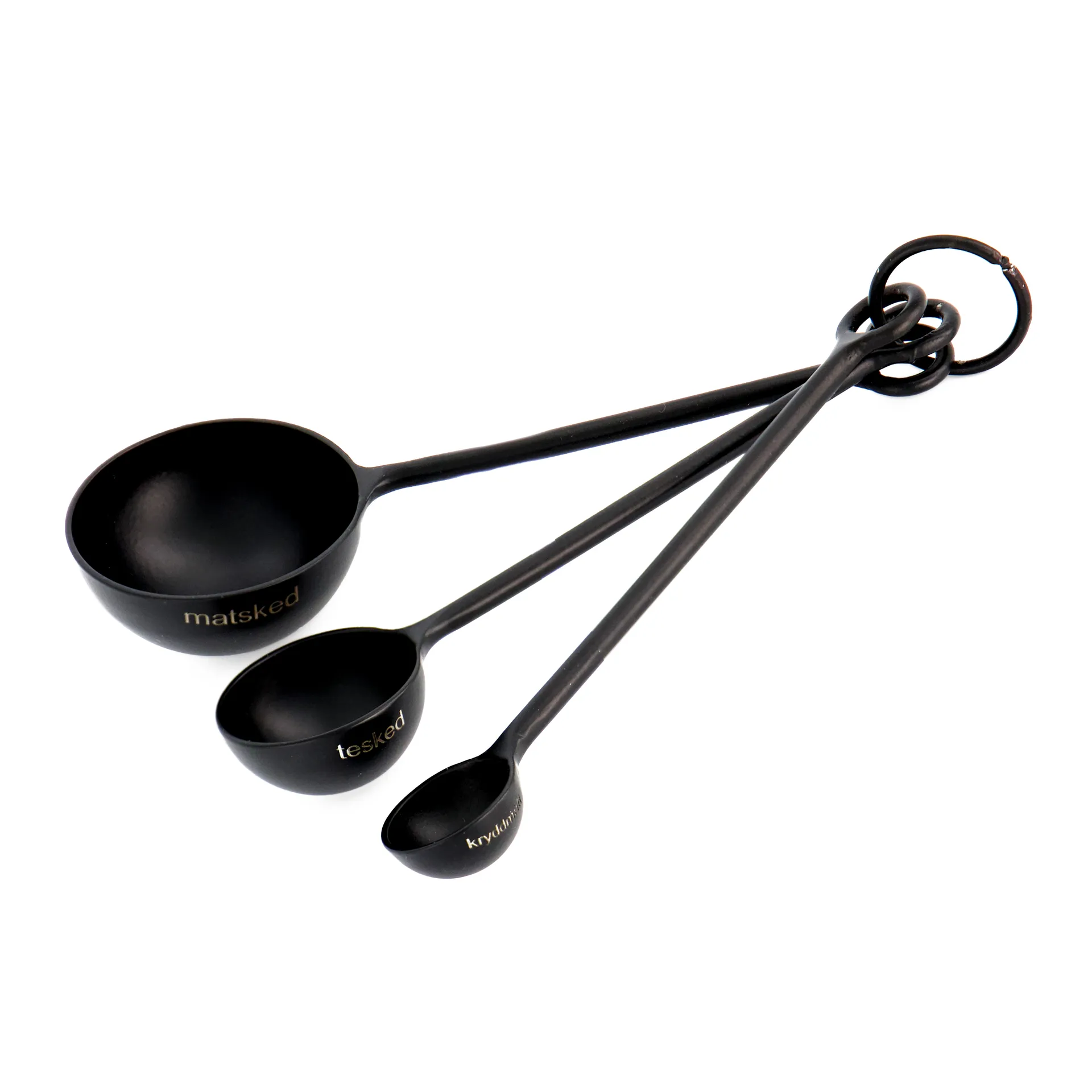 Cucharas medidoras Ernst metal, negro ERNST
