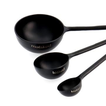 Cucharas medidoras Ernst metal - negro - ERNST