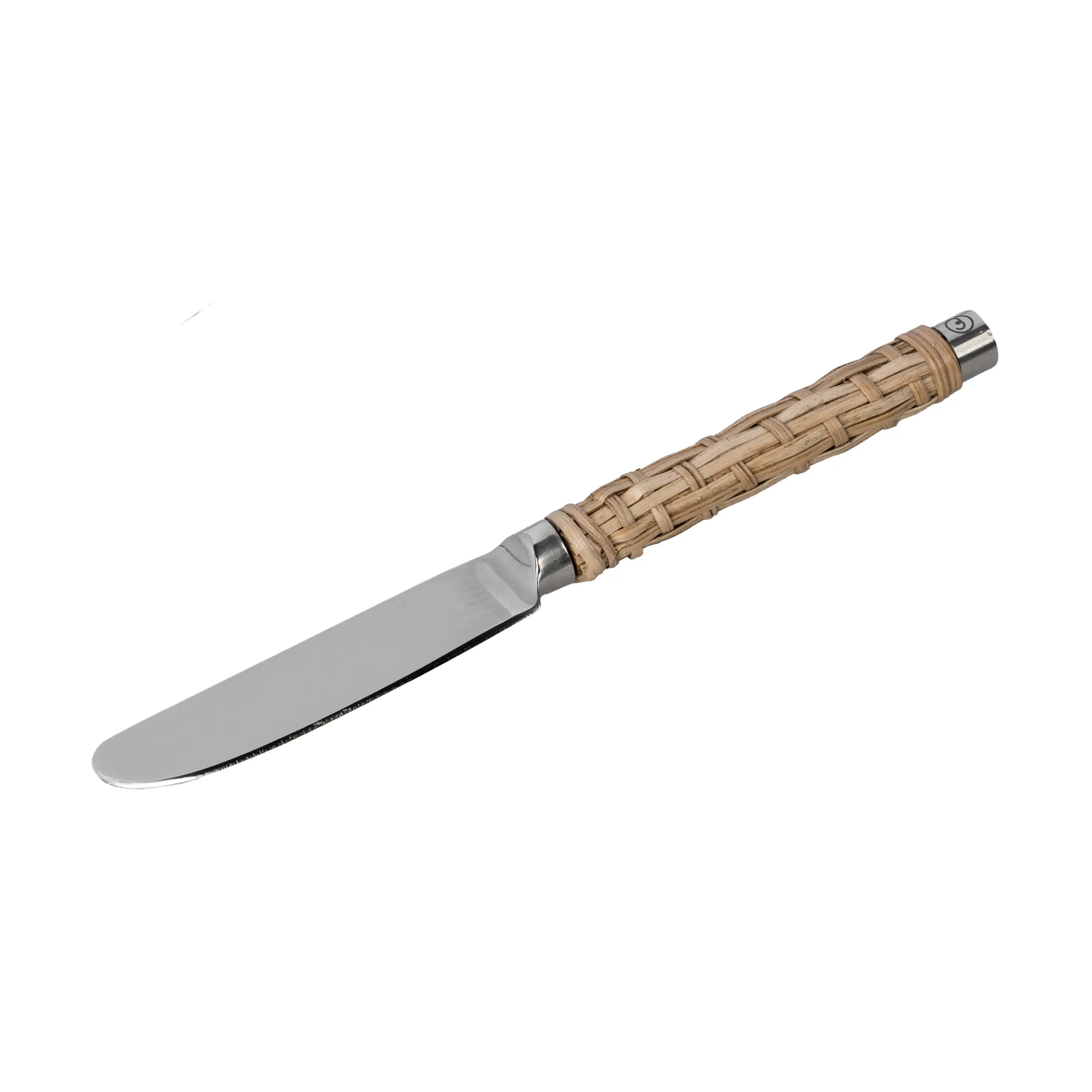 Cuchillo para mantequilla Ernst con mango trenzado, Alga marina, 17 cm ERNST
