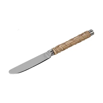 Cuchillo para mantequilla Ernst con mango trenzado - Alga marina, 17 cm - ERNST