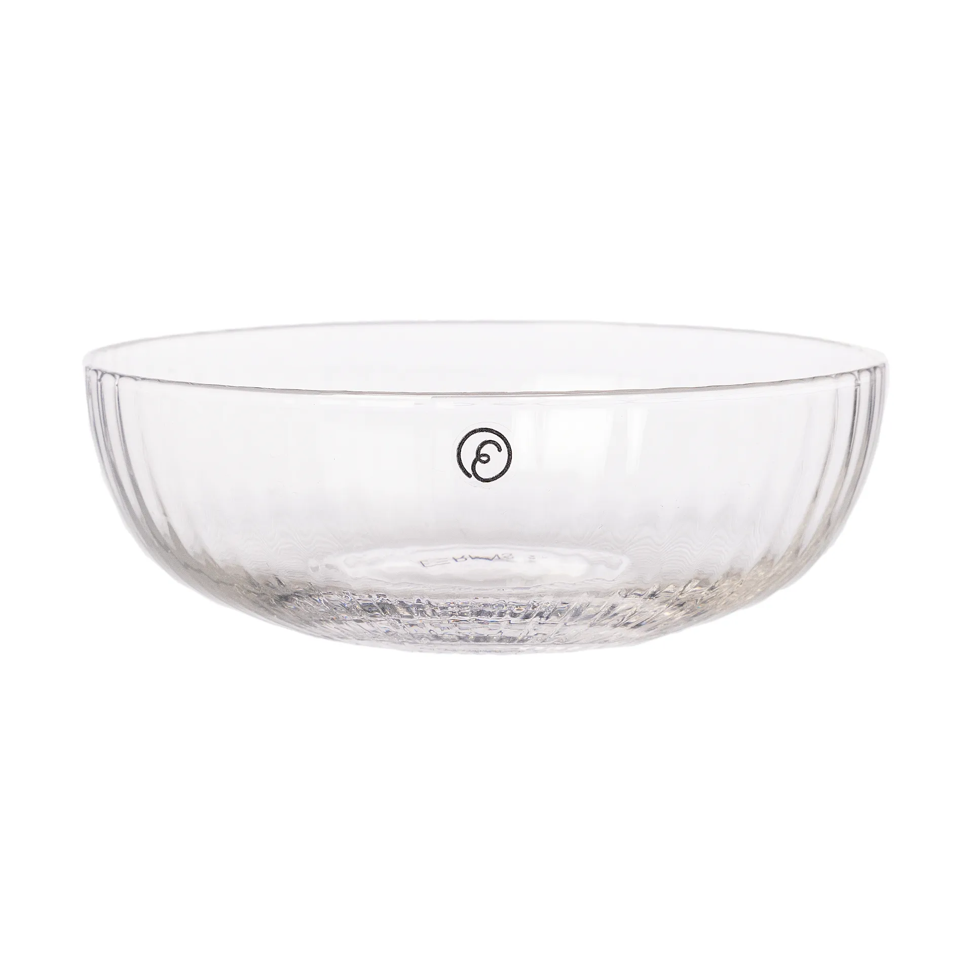 Cuenco de vidrio Ernst acanalado Ø13 cm, Transparente ERNST
