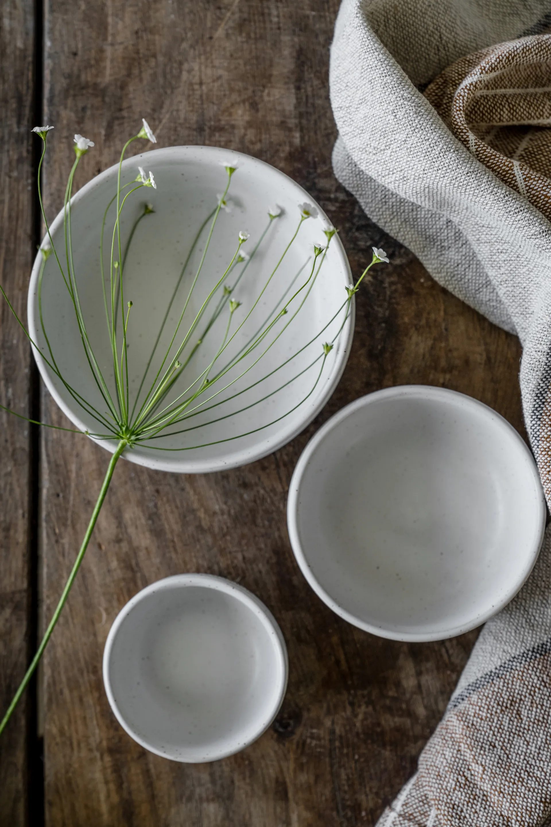 Cuenco Ernst, Base blanco-natur, Ø14 cm ERNST