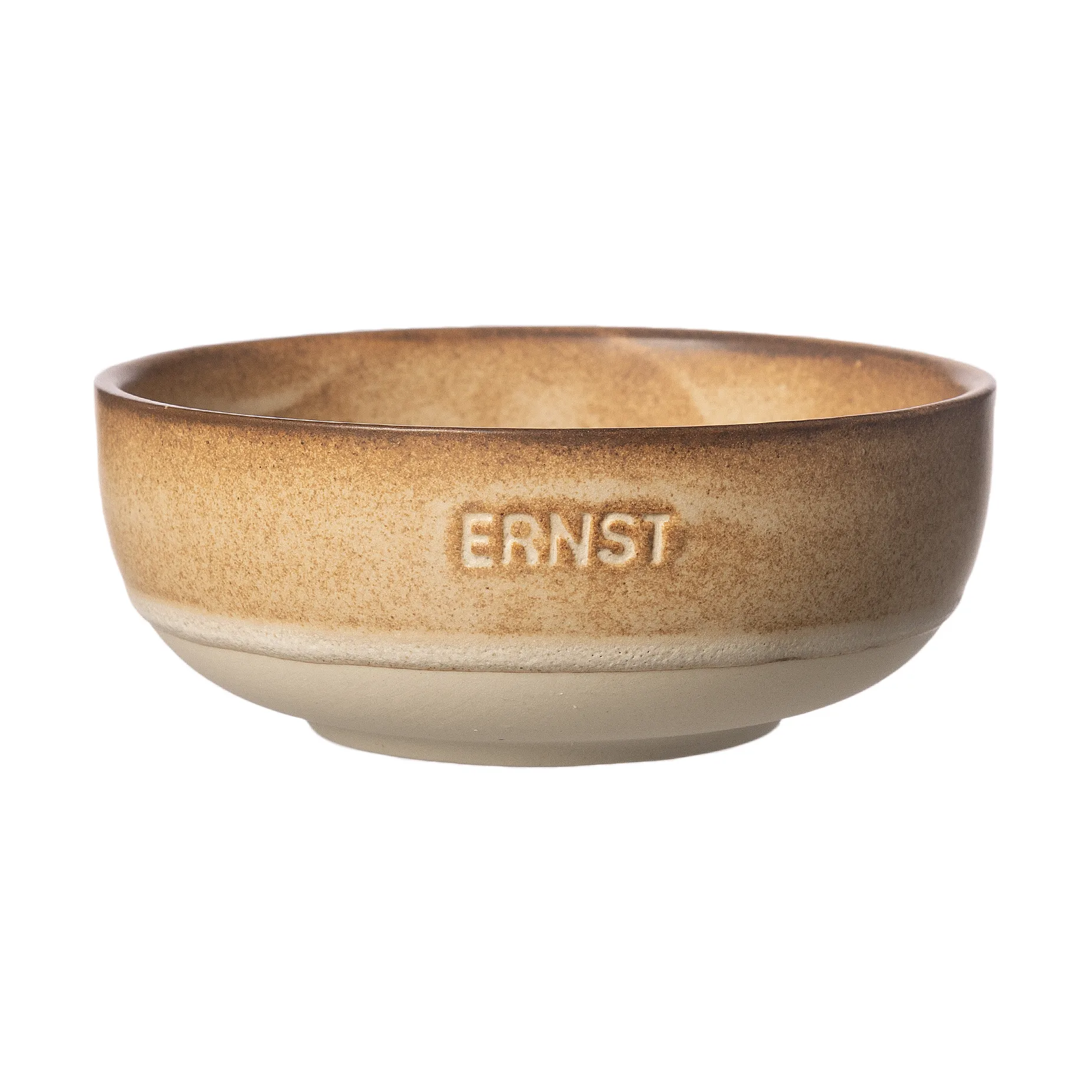 Cuenco Ernst, Fondo marrón-natural, Ø11 cm ERNST