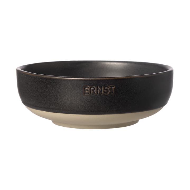 Cuenco Ernst  - Mattsvart-natur base, Ø14 cm - ERNST