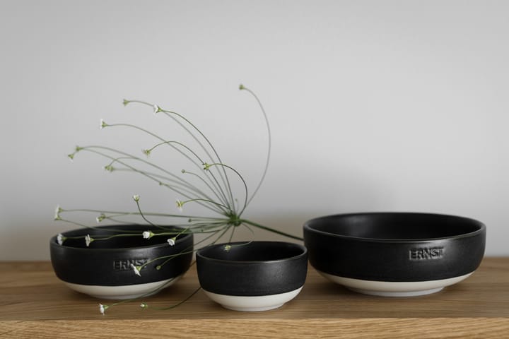 Cuenco Ernst , Mattsvart-natur base, Ø14 cm ERNST