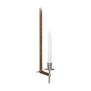 Ernst apliqué de pared trenzado - Acero cepillado, 47 cm - ERNST