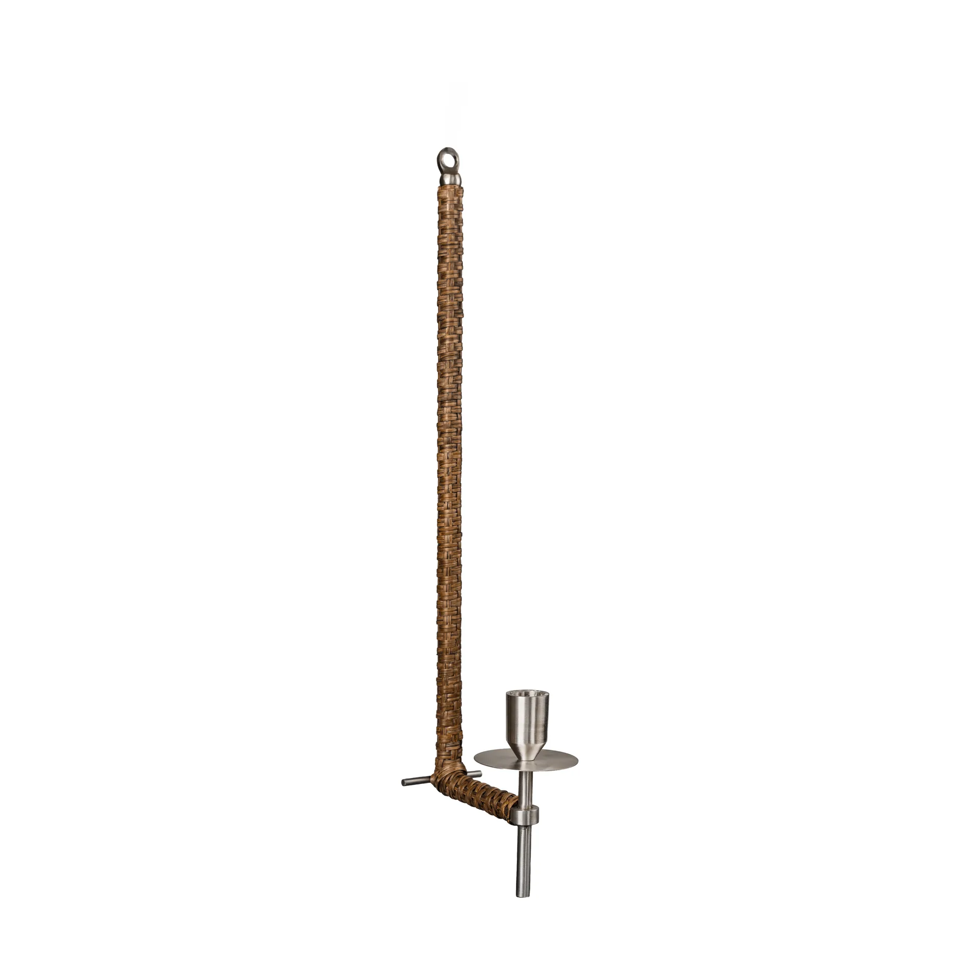 Ernst apliqué de pared trenzado, Acero cepillado, 47 cm ERNST