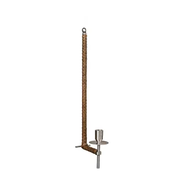 Ernst apliqué de pared trenzado - Acero cepillado, 47 cm - ERNST