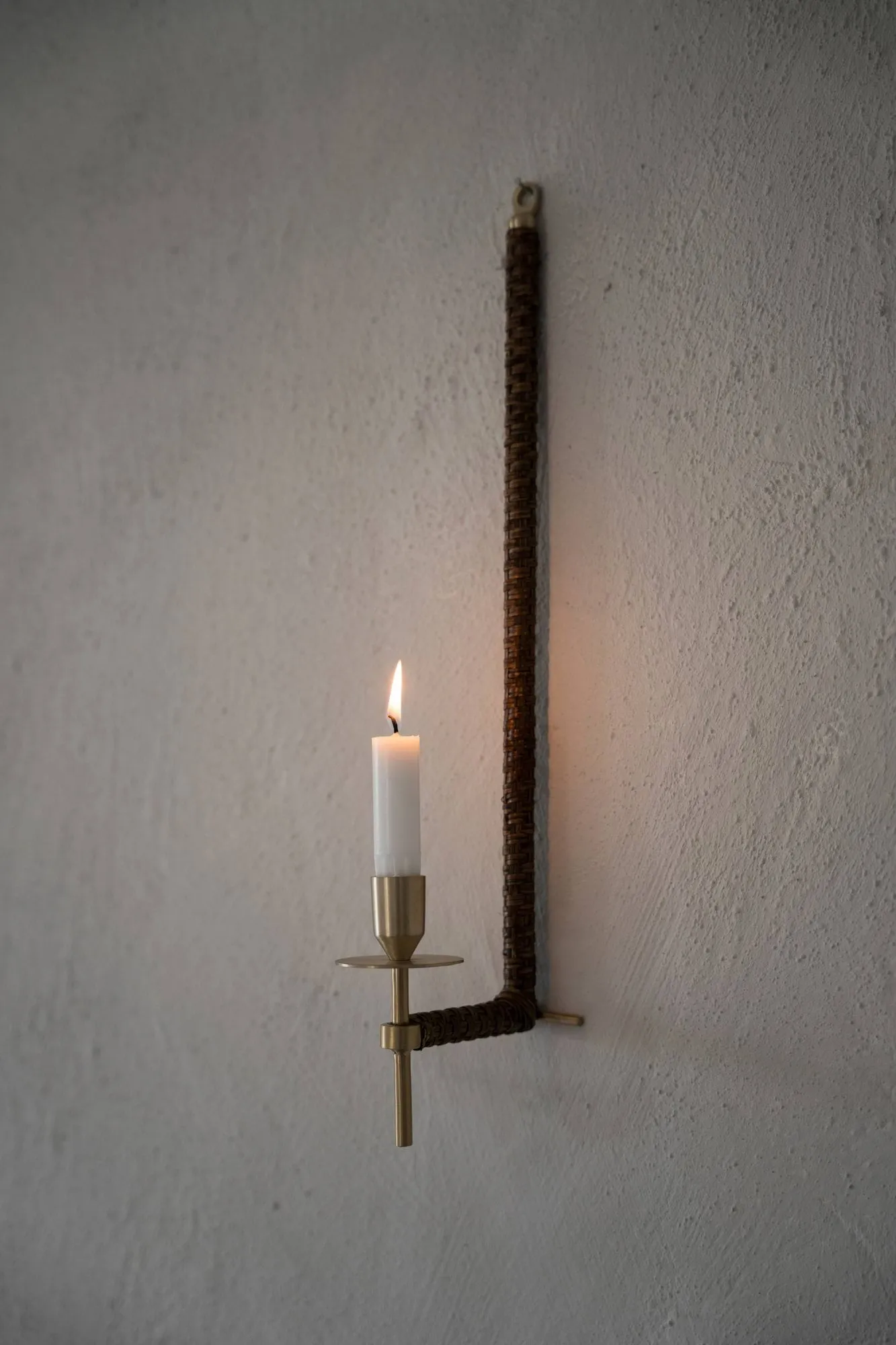 Ernst apliqué de pared trenzado, Latón, 47 cm ERNST