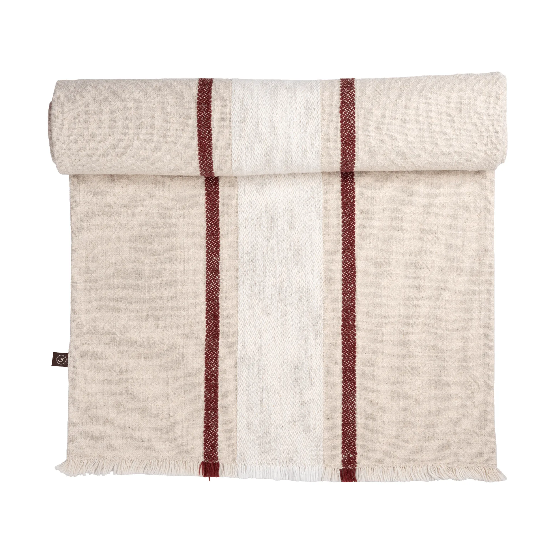 Ernst camino de mesa, Natural-blanco-rojo, 45x150 cm ERNST
